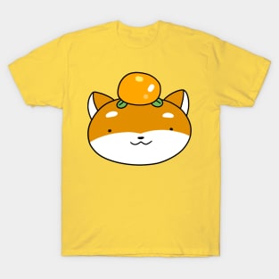 Orange Fruit Shiba Face T-Shirt